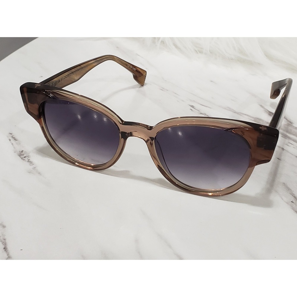 NEW STATE BROADWAY SEPIA TAWNY CRYSTAL BROWN GRADIENT AUTHENTIC SUNGLASSES 52-19